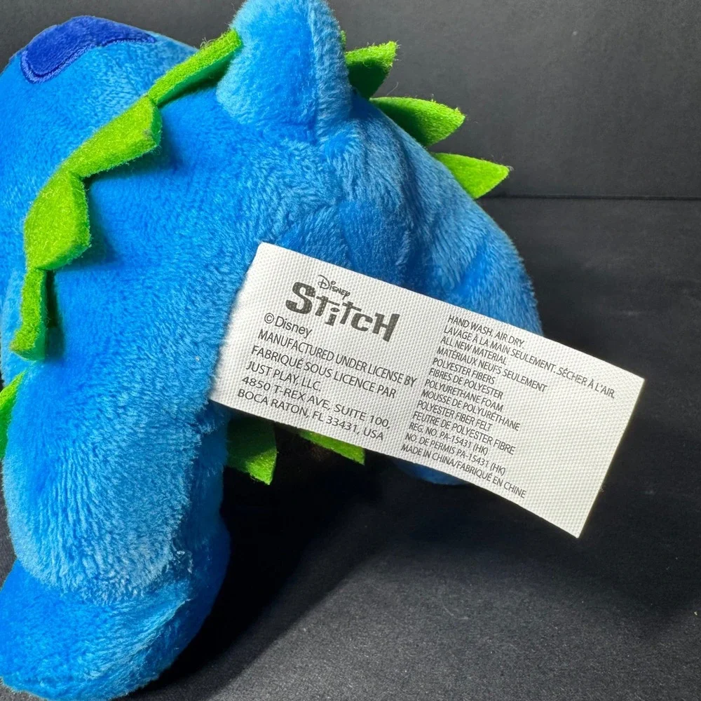 Disney Stitch Feed Me Series Plush Hula Coconut‎ Drink Blue Just Play 7 Inch NEW